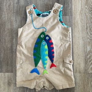 Mud Pie canvas fish jumper